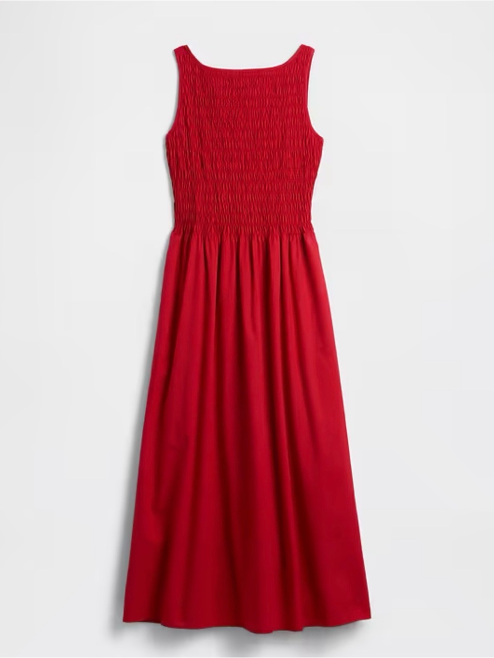 NWT GAP Smocked Boatneck Maxi Dress